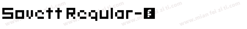 Sovett Regular字体转换